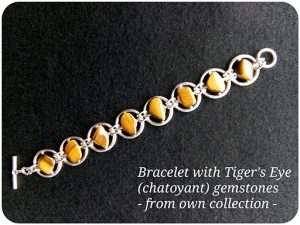 Bracelet with Tiger Eyes