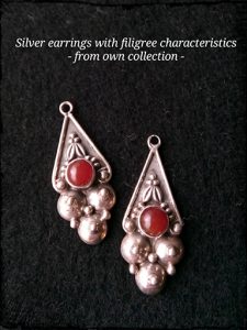 Silver Earrings Filigree